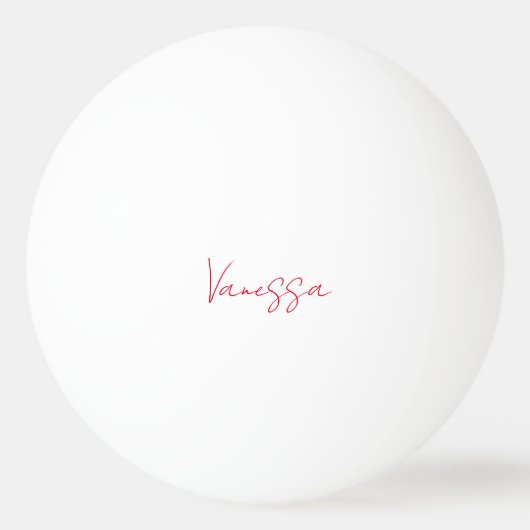Balle De Ping Pong Nom d'écriture professionnelle personnalisé (Devant)
