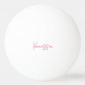 Balle De Ping Pong Nom d'écriture professionnelle personnalisé (Dos)