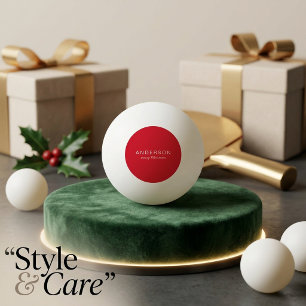 Balle De Ping Pong Nom personnalisé Joyeux Noël festif
