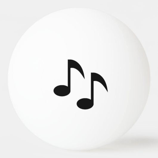 Balle De Ping Pong Notes musicales (Devant)