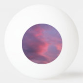 Balle De Ping Pong Nuages roses bleus (Dos)