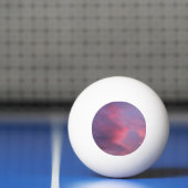 Balle De Ping Pong Nuages roses bleus (Filet)