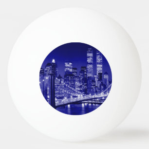 Balle De Ping Pong Nuit bleue à New York