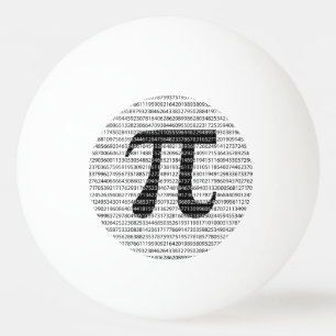 Balle De Ping Pong Numéro noir d'origine pi jour symbole mathématique