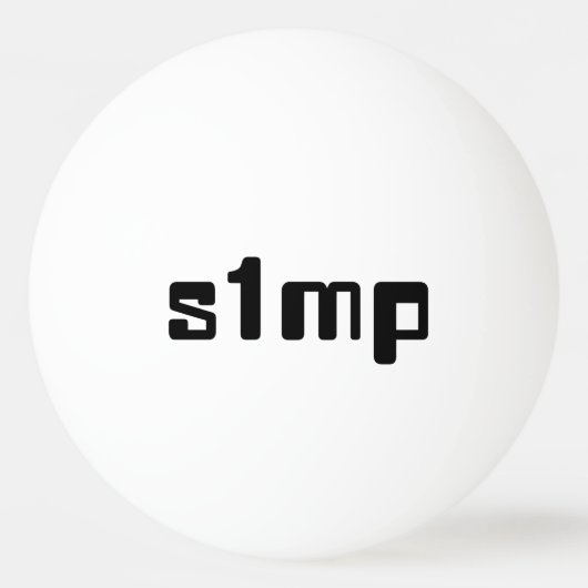 Balle De Ping Pong Numéro Un Simp (Devant)