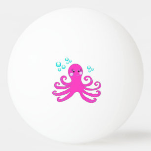 Balle De Ping Pong Octopus rose