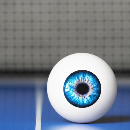 Balle De Ping Pong oeil bleu (Filet)