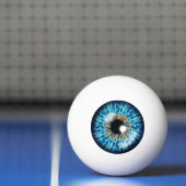 Balle De Ping Pong Oeil d'iris bleu et orange (Filet)