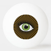 Balle De Ping Pong Oeil vert hypnotique (Dos)