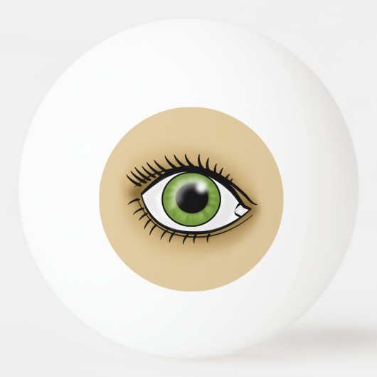 Balle De Ping Pong Oeil vert solaire (Dos)