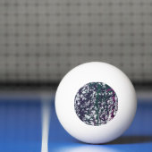 Balle De Ping Pong Œuvre d'art Violet, Vert, Rose, Marbre (Filet)