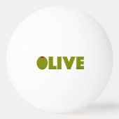 Balle De Ping Pong Olive (Dos)