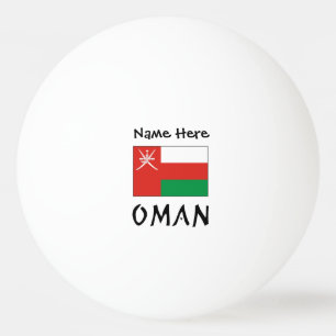 Balle De Ping Pong Oman Drapeau Omanais Nom Personnalisé
