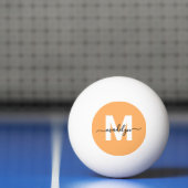 Balle De Ping Pong Orange Monogramme (Filet)