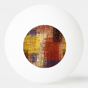 Balle De Ping Pong Ornement broderie, lignes colorées, style bohème
