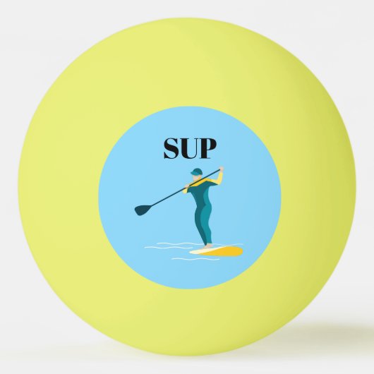 Balle De Ping Pong Paddleboarding en stand-up (Devant)