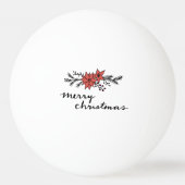 Balle De Ping Pong Pain de gingembre avec arbre de Noël (Dos)