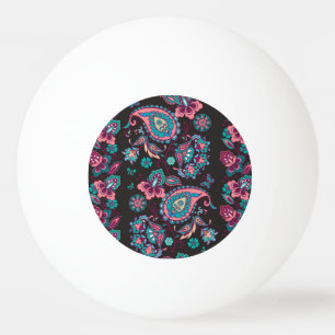 Balle De Ping Pong Paisley Stripe : Noir Décoratif Sans Seamless