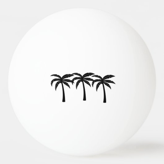 Balle De Ping Pong Palmiers tropicaux (Dos)