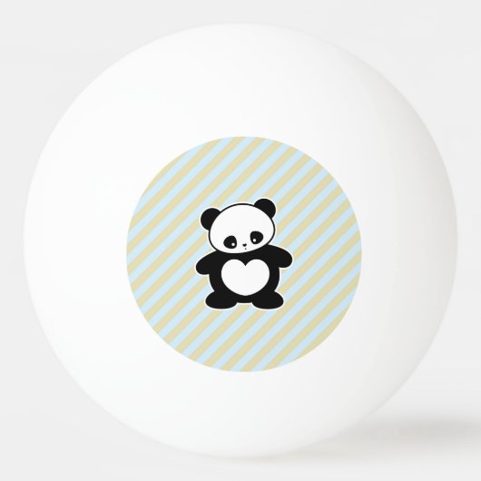 Balle De Ping Pong Panda de Kawaii (Devant)