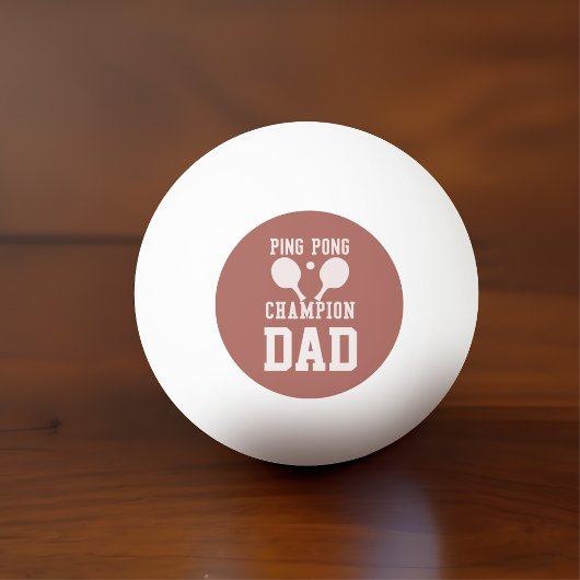Balle De Ping Pong Papa Champion Sport Monogramme Ping Pong Ball