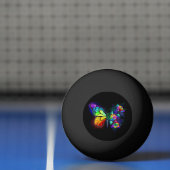 Balle De Ping Pong Papillon arc-en-ciel (Filet)