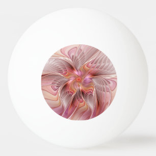 Balle De Ping Pong Papillon de fantaisie coloré abstrait Art fractal