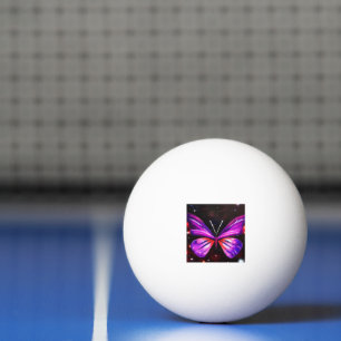 Balle De Ping Pong Papillon violet Papillon céleste Galaxie