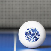 Balle De Ping Pong Papillons Aquarelle Bleu (Filet)