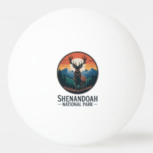 Balle De Ping Pong Parc national de Shenandoah Deer Emblem