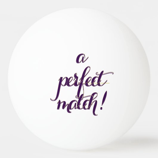 Balle De Ping Pong Parfait Accord  (Devant)