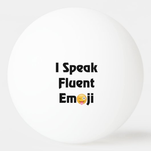 Balle De Ping Pong Parlez Emoji fluide (Devant)