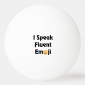 Balle De Ping Pong Parlez Emoji fluide (Dos)