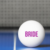 Balle De Ping Pong Parties scintillant Bride rose (Filet)