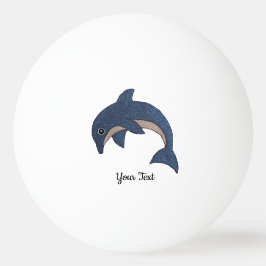 Balle De Ping Pong Parties scintillant de saut Look Dauphin bleu fonc (Dos)