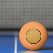 Balle De Ping Pong Parties scintillant d'or (Filet)