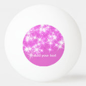 Balle De Ping Pong Parties scintillant rose simple étoiles scintillan (Dos)