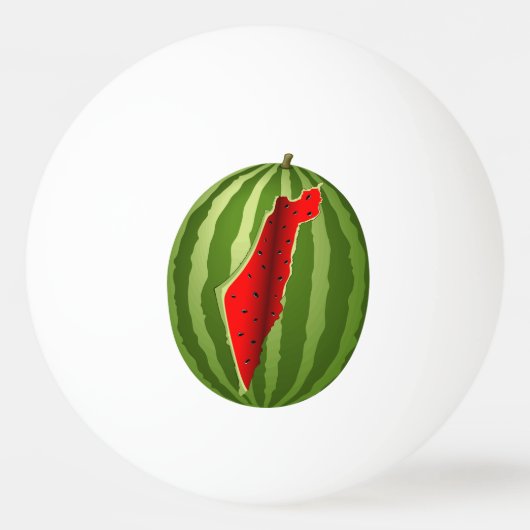 Balle De Ping Pong Pastèque Palestine - Slice (Devant)