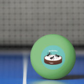 Balle De Ping Pong Patinage sur glace de fourmis joyeuses sur dessin (Filet)