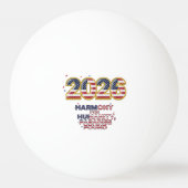 Balle De Ping Pong Patriotic Peace Decal (Dos)