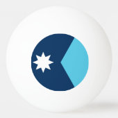 Balle De Ping Pong Patriotic ping pong ball with Flag of Minnesota (Devant)