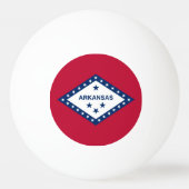 Balle De Ping Pong Patriotique de ping-pong avec Drapeau de l'Arkansa (Dos)