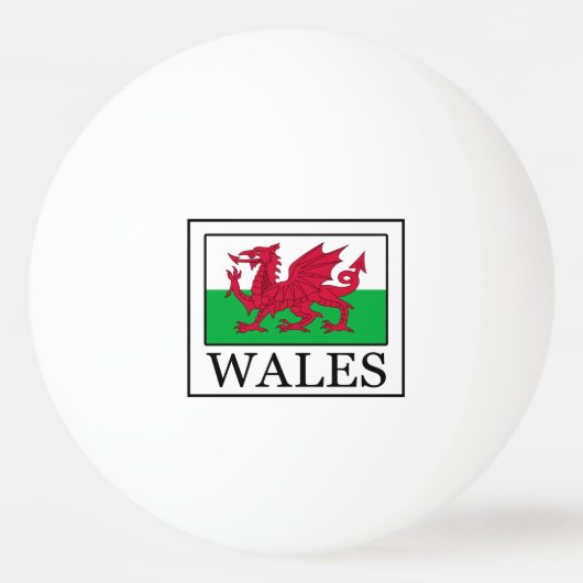 Balle De Ping Pong Pays de Galles (Devant)