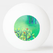 Balle De Ping Pong Paysage Abstrait vert moderne (Devant)