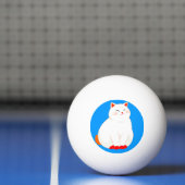 Balle De Ping Pong Peaches, le Chat Sourire (Filet)