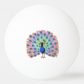 Balle De Ping Pong Peacock coloré (Dos)
