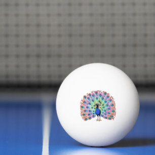 Balle De Ping Pong Peacock coloré