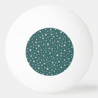 Balle De Ping Pong Pearl Pattern on Transformative Teal Background