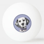 Balle De Ping Pong Peinture Dalmatienne - Cute Original Chien Art (Dos)