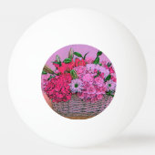 Balle De Ping Pong Peinture de panier à fleurs (Dos)